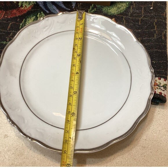 Walbrzych China Made In Poland Large Rimmed Bowl Set of 8 Plus1 Dinner Plate - Picture 6 of 14